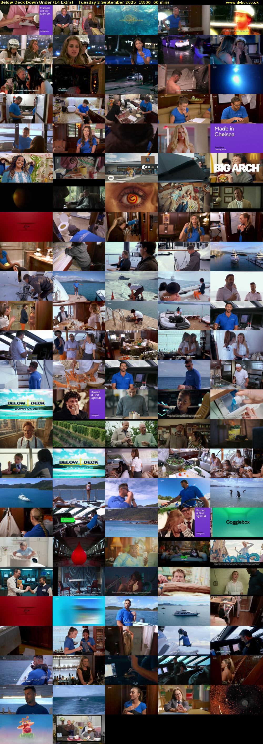Below Deck Down Under (E4 Extra) Tuesday 2 September 2025 18:00 - 19:00