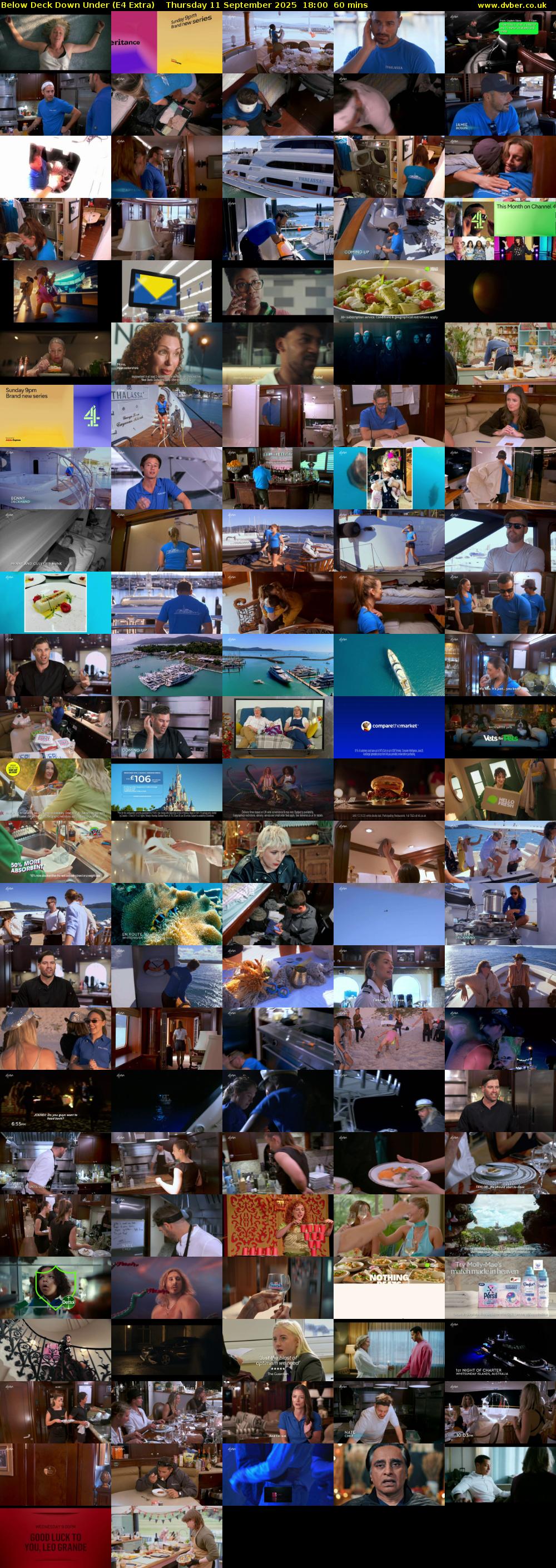 Below Deck Down Under (E4 Extra) Thursday 11 September 2025 18:00 - 19:00