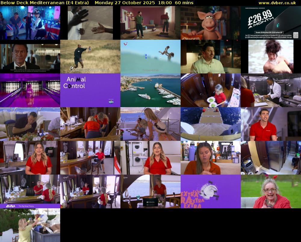 Below Deck Mediterranean (E4 Extra) Monday 27 October 2025 18:00 - 19:00