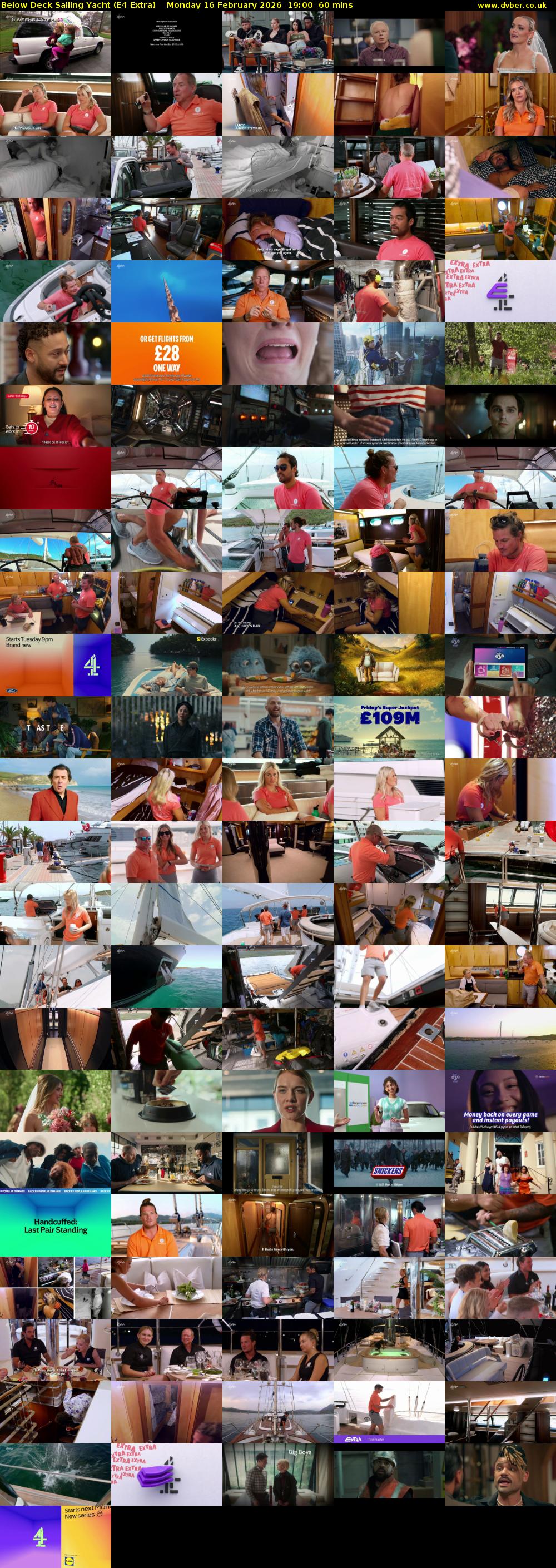 Below Deck Sailing Yacht (E4 Extra) Monday 16 February 2026 19:00 - 20:00