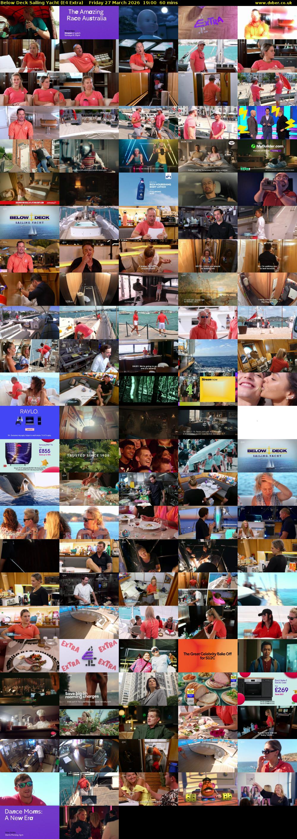 Below Deck Sailing Yacht (E4 Extra) Friday 27 March 2026 19:00 - 20:00