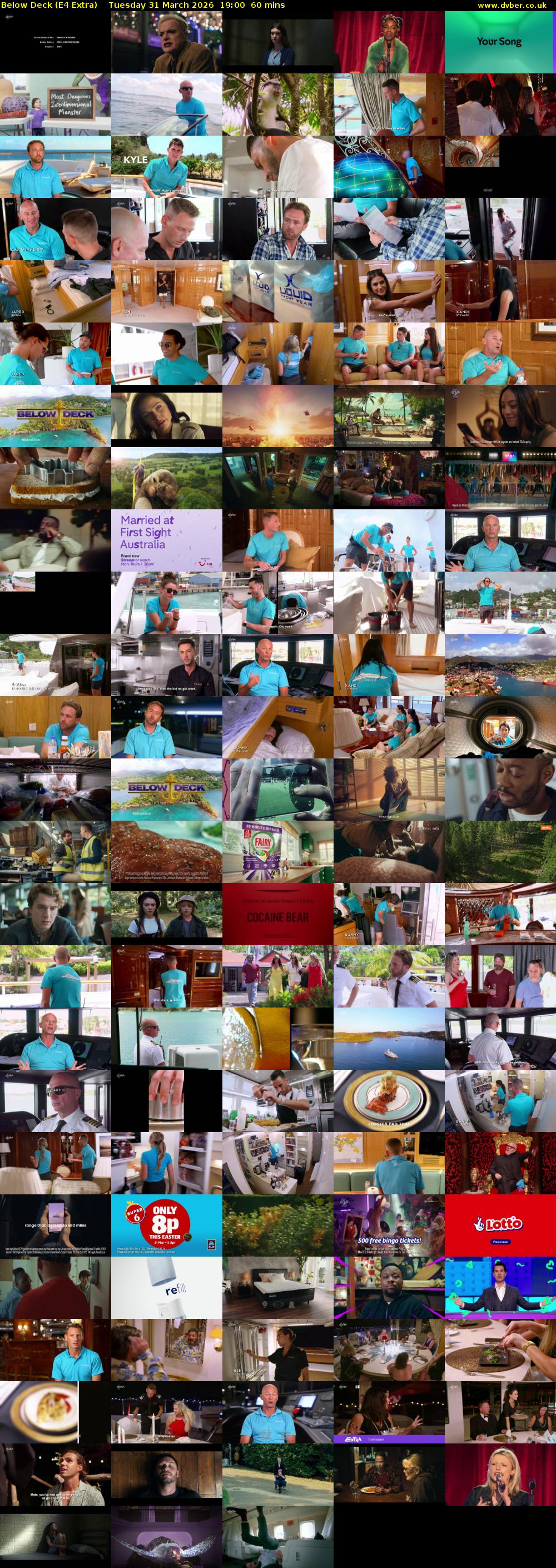 Below Deck (E4 Extra) Tuesday 31 March 2026 19:00 - 20:00