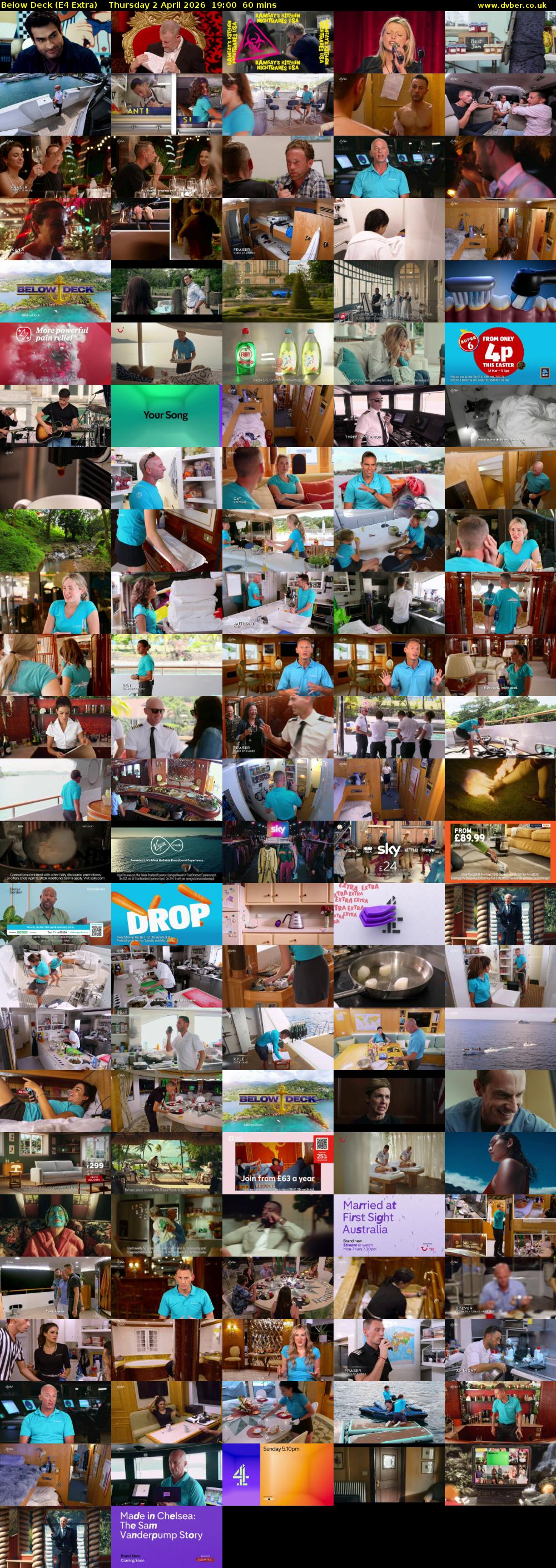 Below Deck (E4 Extra) Thursday 2 April 2026 19:00 - 20:00