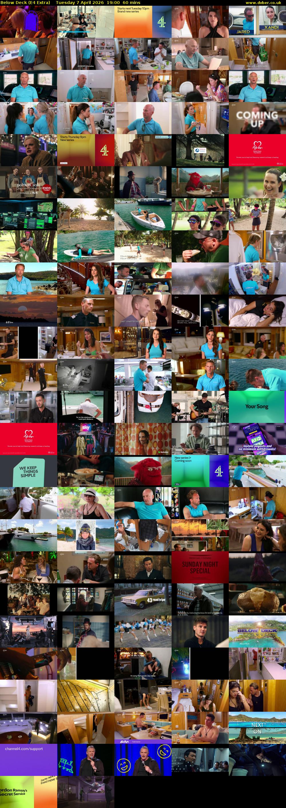 Below Deck (E4 Extra) Tuesday 7 April 2026 19:00 - 20:00