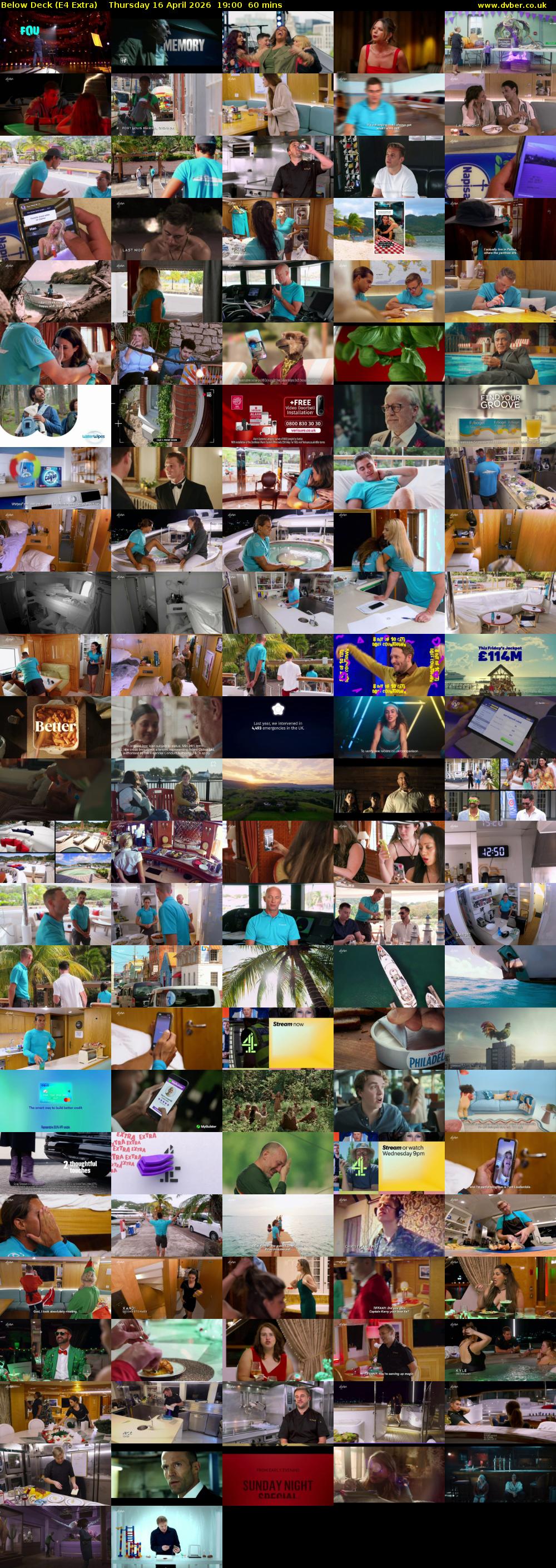 Below Deck (E4 Extra) Thursday 16 April 2026 19:00 - 20:00