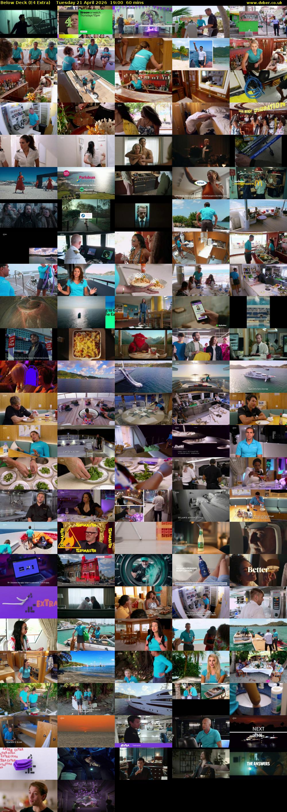 Below Deck (E4 Extra) Tuesday 21 April 2026 19:00 - 20:00