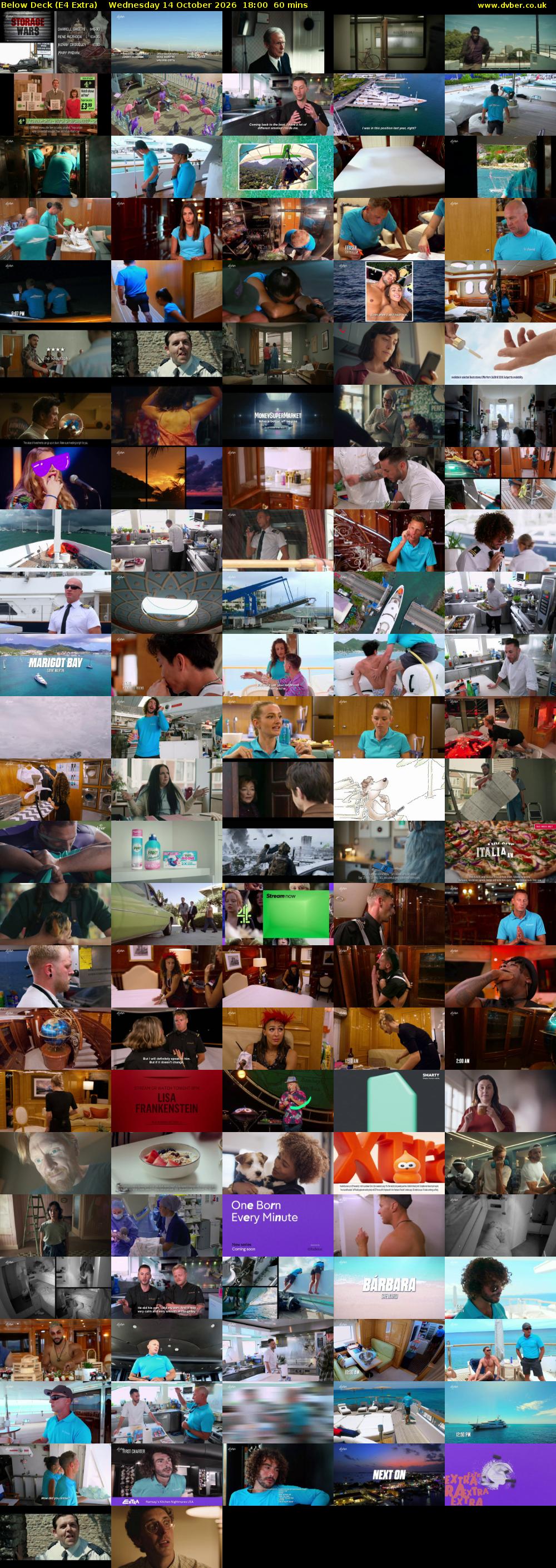 Below Deck (E4 Extra) Wednesday 14 October 2026 18:00 - 19:00