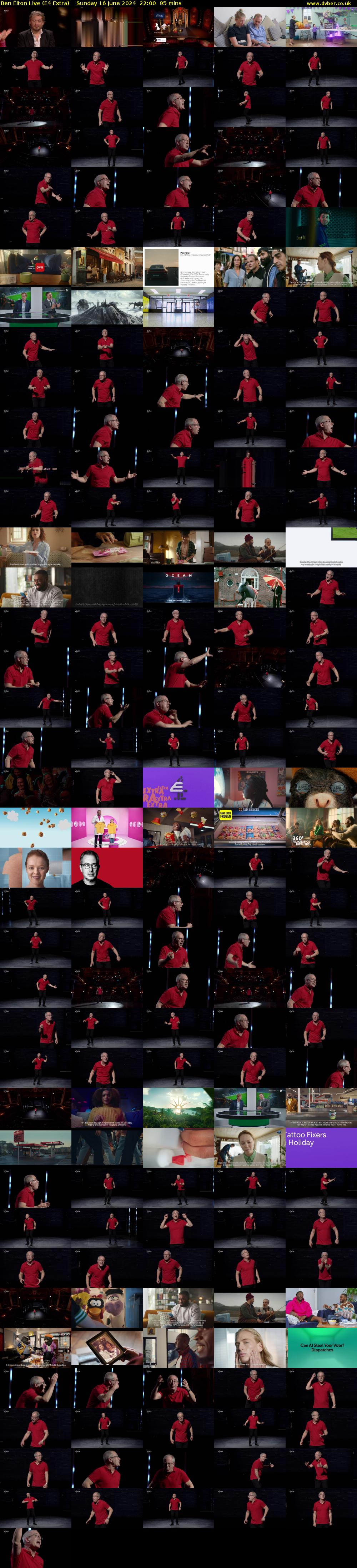 Ben Elton Live (E4 Extra) Sunday 16 June 2024 22:00 - 23:35