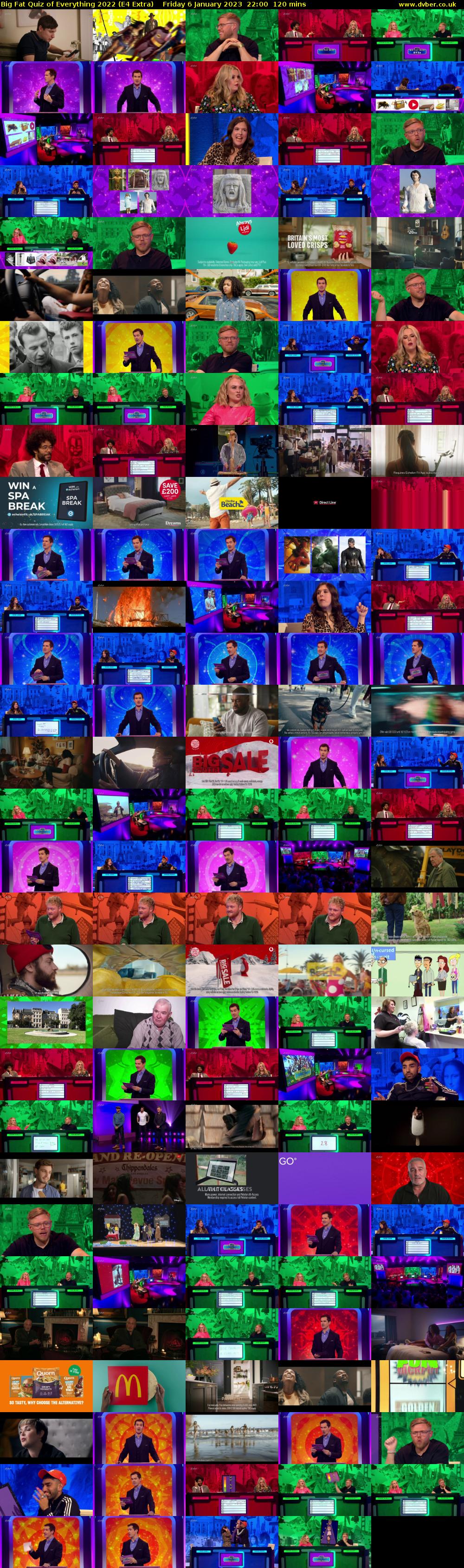 Big Fat Quiz of Everything 2022 (E4 Extra) Friday 6 January 2023 22:00 - 00:00