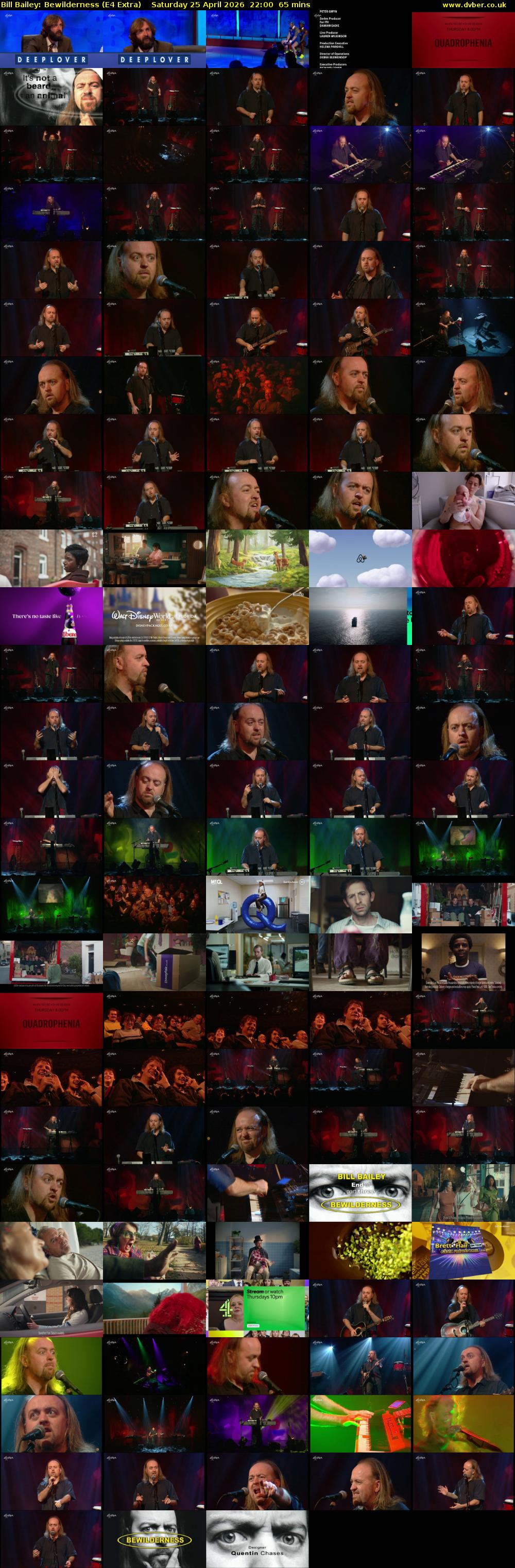 Bill Bailey: Bewilderness (E4 Extra) Saturday 25 April 2026 22:00 - 23:05