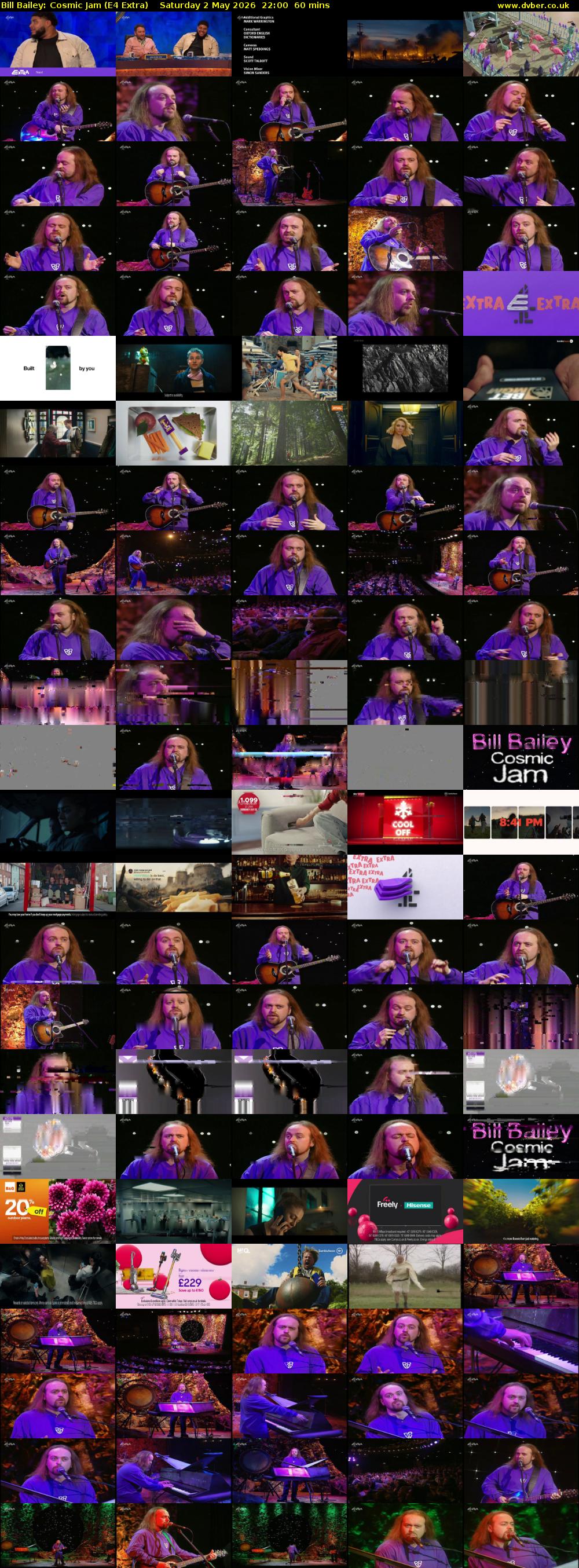 Bill Bailey: Cosmic Jam (E4 Extra) Saturday 2 May 2026 22:00 - 23:00