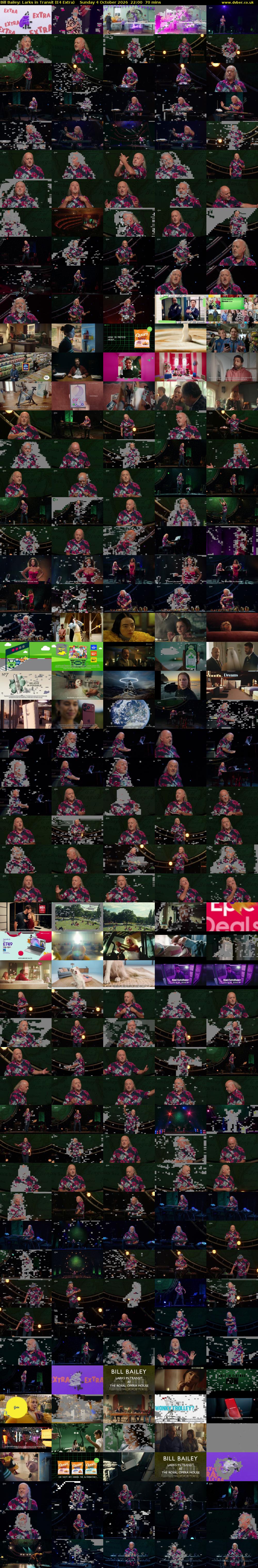 Bill Bailey: Larks in Transit (E4 Extra) Sunday 4 October 2026 22:00 - 23:10