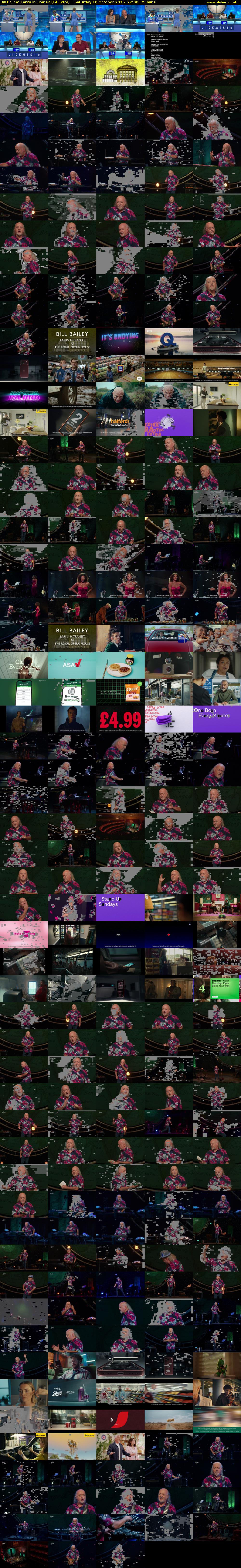 Bill Bailey: Larks in Transit (E4 Extra) Saturday 10 October 2026 22:00 - 23:15