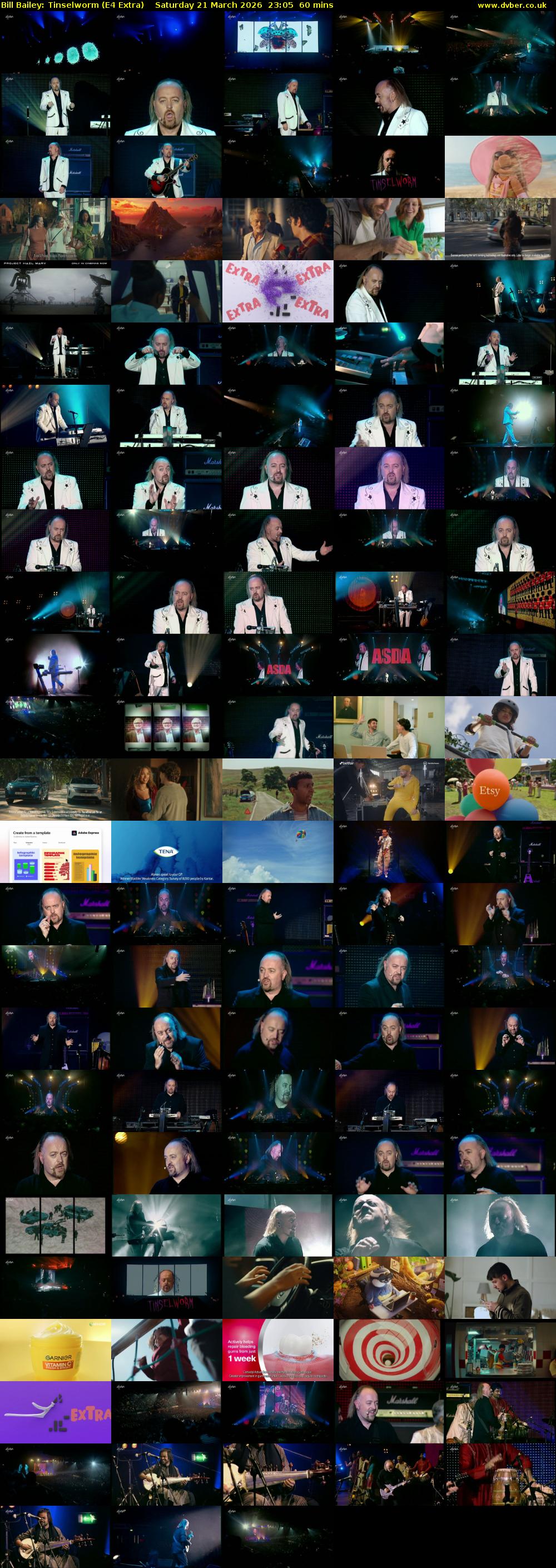 Bill Bailey: Tinselworm (E4 Extra) Saturday 21 March 2026 23:05 - 00:05