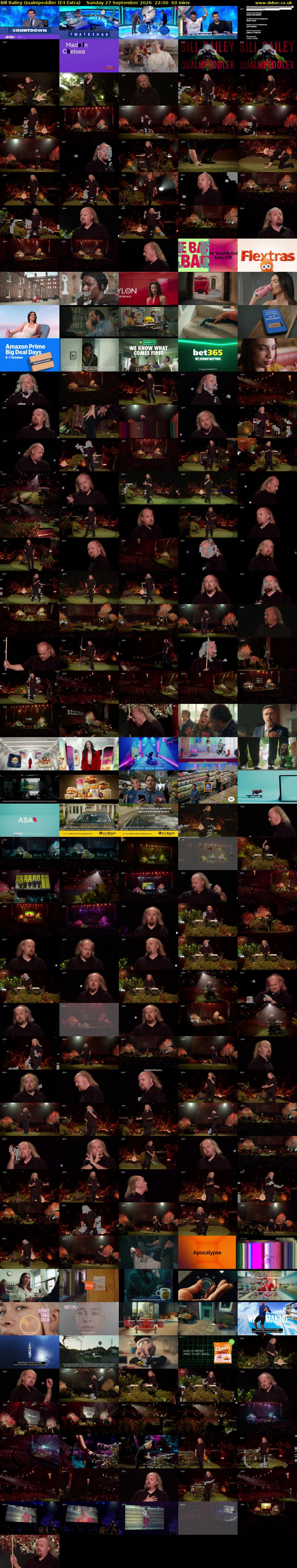 Bill Bailey Qualmpeddler (E4 Extra) Sunday 27 September 2026 22:00 - 23:00