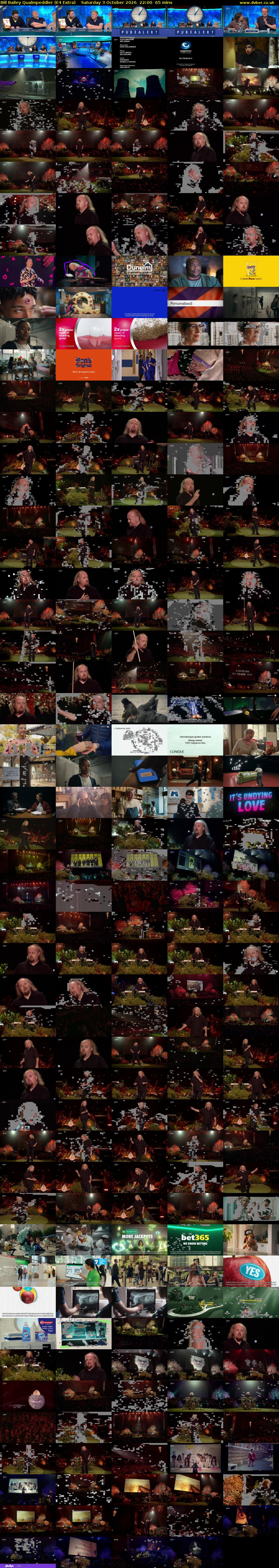 Bill Bailey Qualmpeddler (E4 Extra) Saturday 3 October 2026 22:00 - 23:05