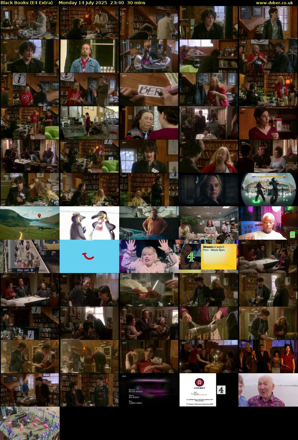 Black Books (E4 Extra) Monday 14 July 2025 23:40 - 00:10