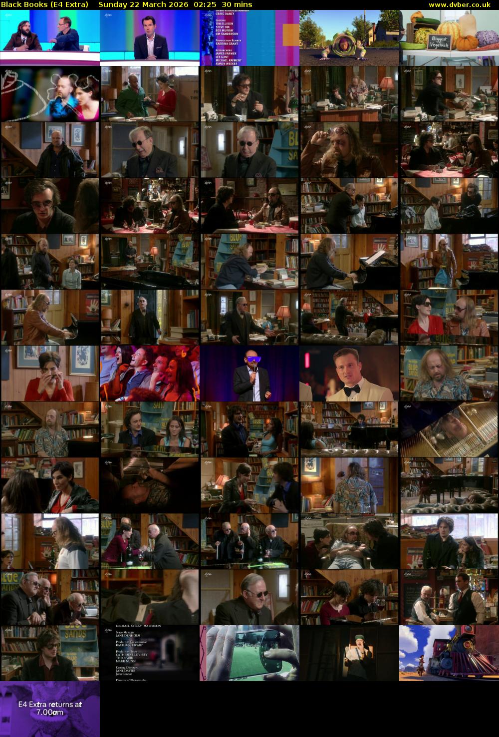Black Books (E4 Extra) Sunday 22 March 2026 02:25 - 02:55