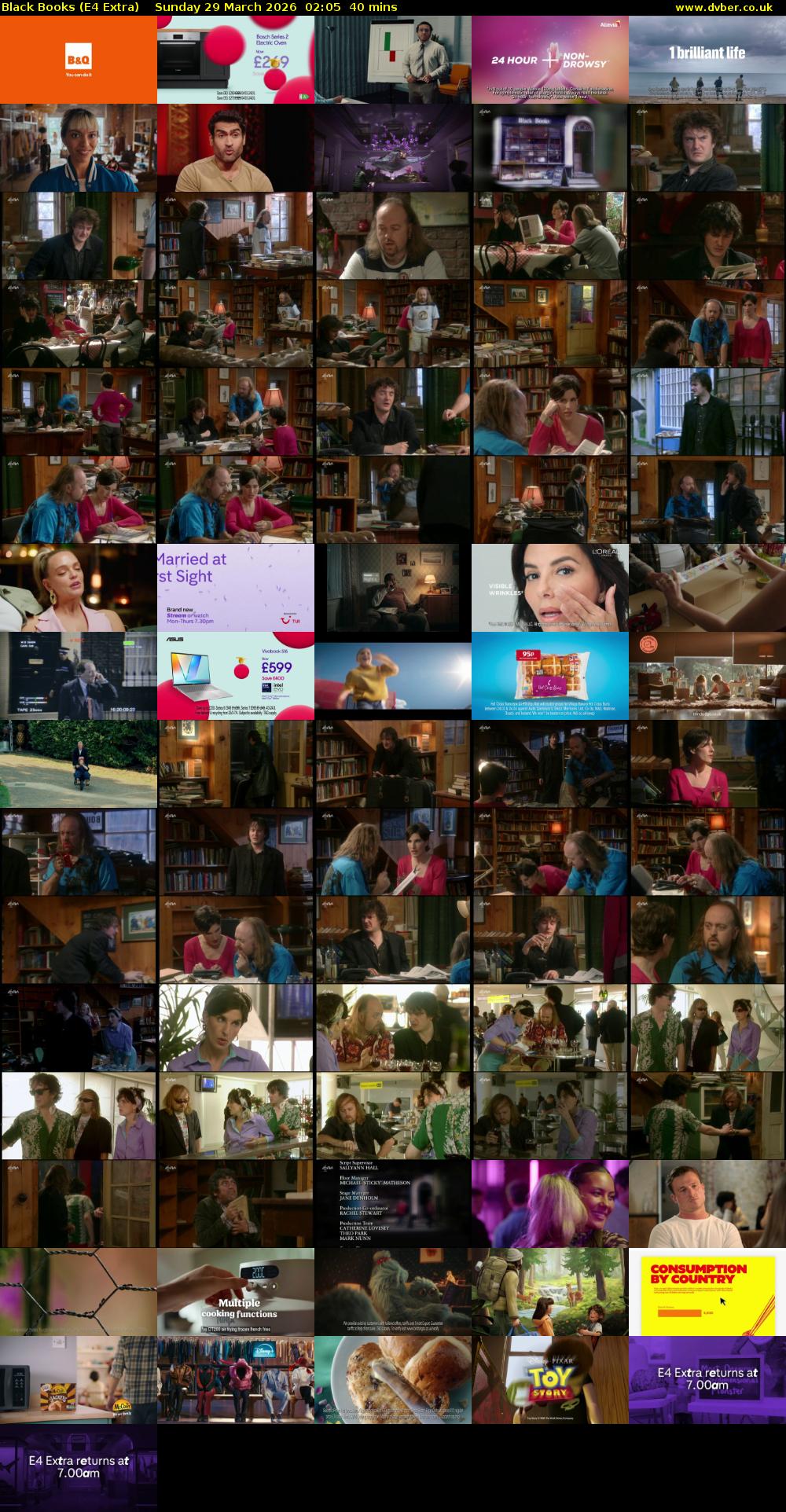 Black Books (E4 Extra) Sunday 29 March 2026 02:05 - 02:45