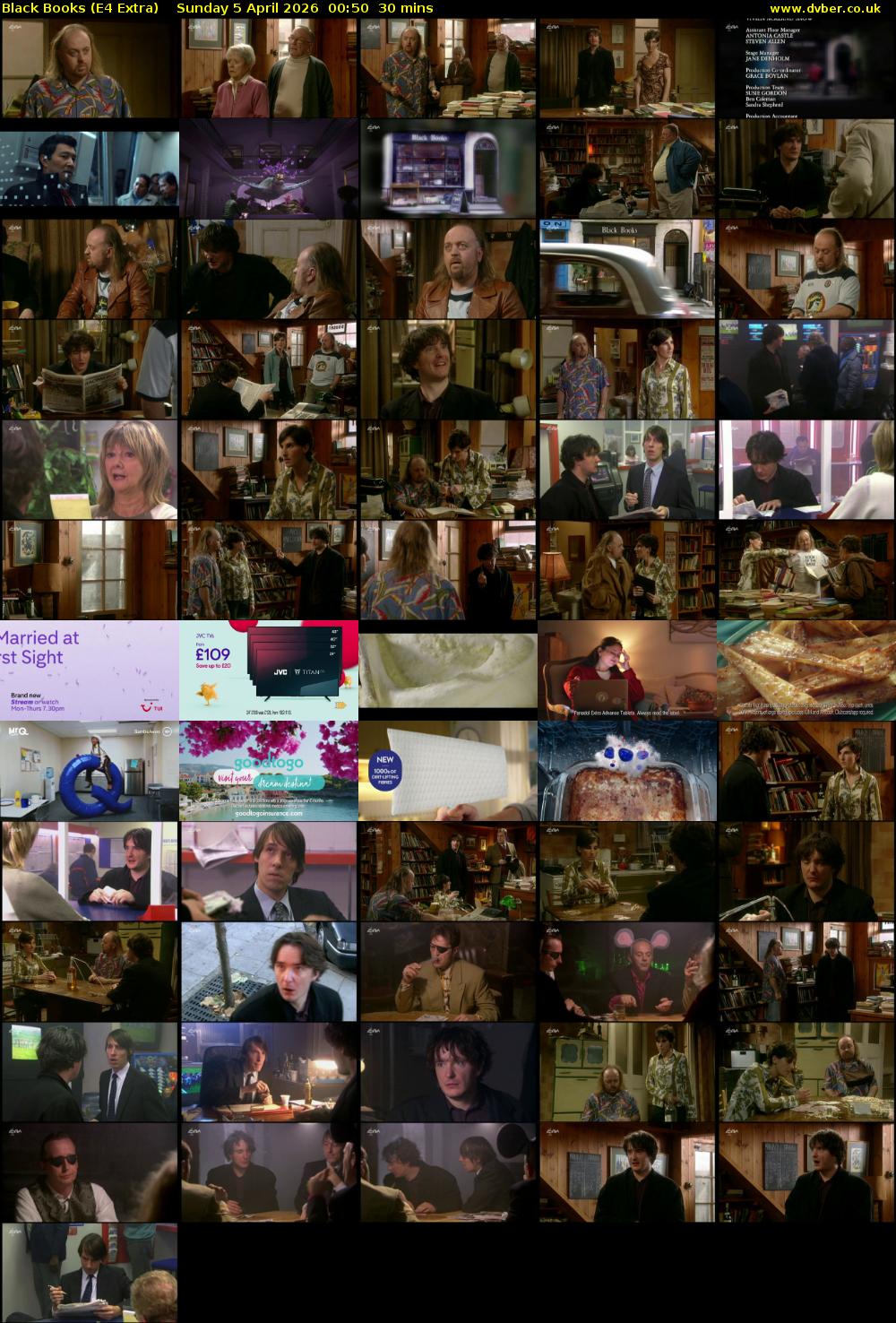 Black Books (E4 Extra) Sunday 5 April 2026 00:50 - 01:20