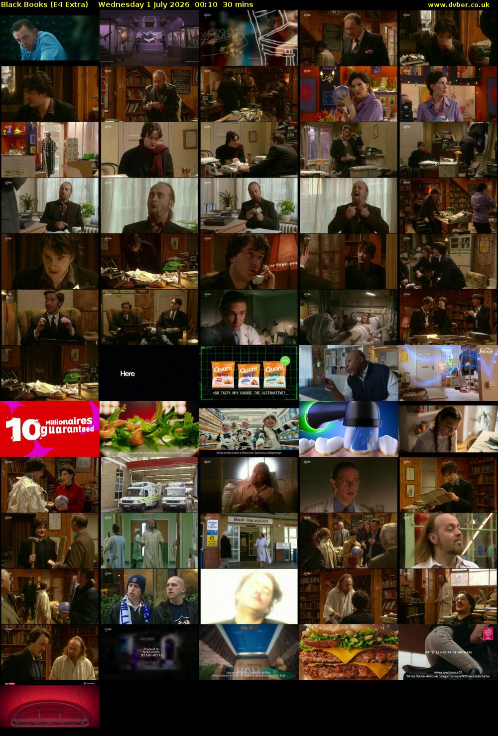 Black Books (E4 Extra) Wednesday 1 July 2026 00:10 - 00:40