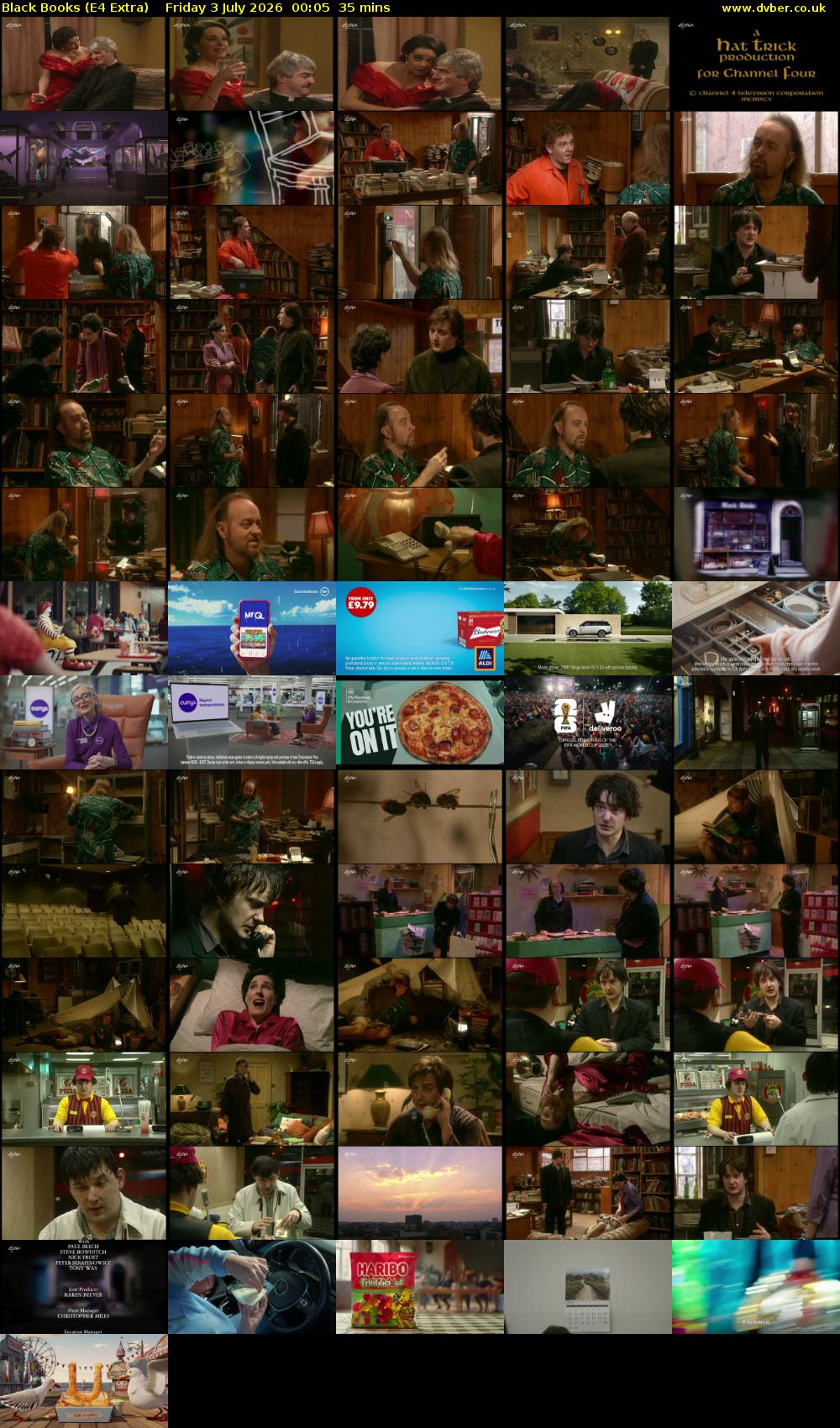 Black Books (E4 Extra) Friday 3 July 2026 00:05 - 00:40