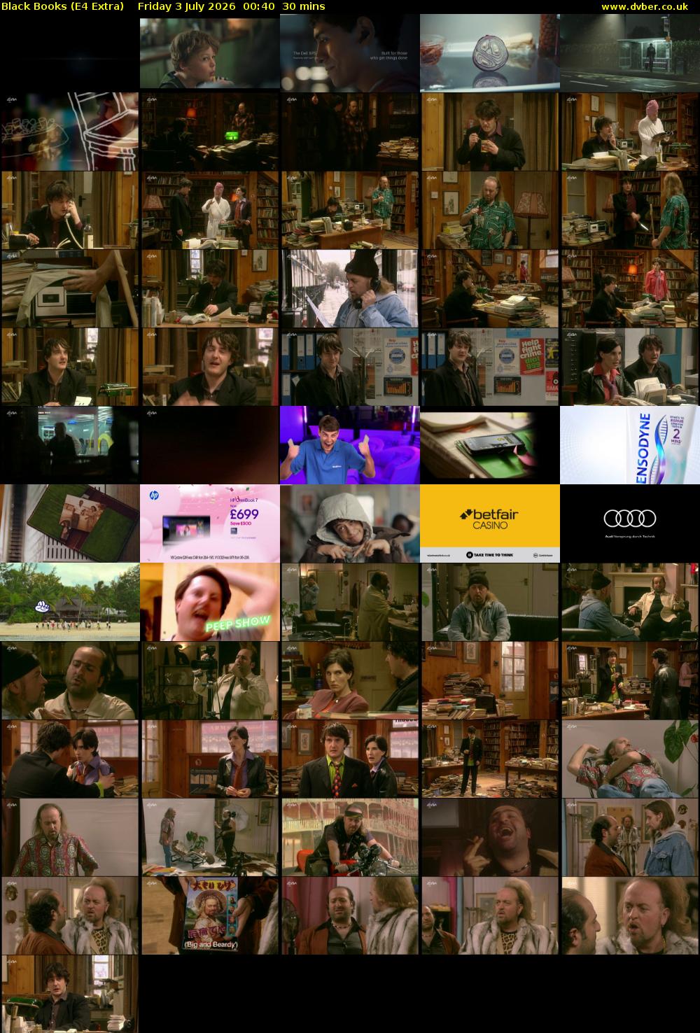 Black Books (E4 Extra) Friday 3 July 2026 00:40 - 01:10