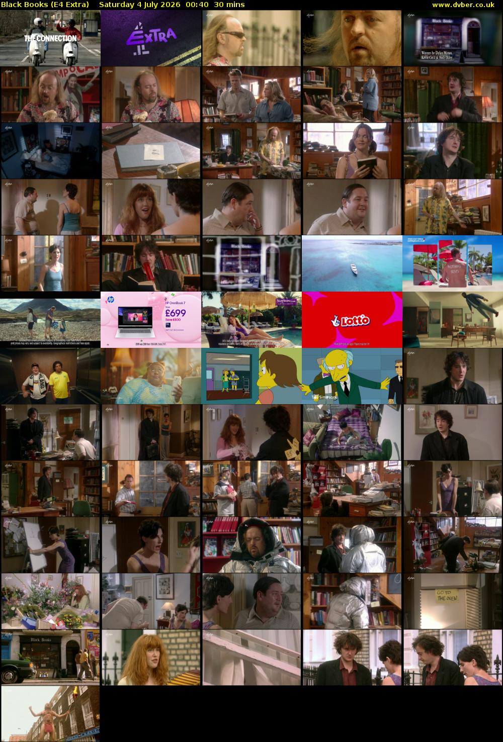 Black Books (E4 Extra) Saturday 4 July 2026 00:40 - 01:10