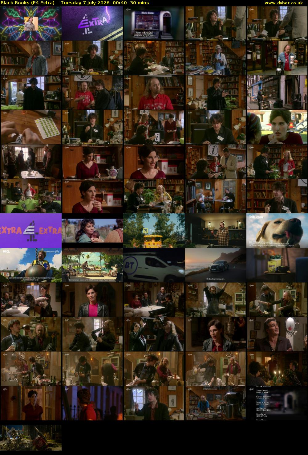 Black Books (E4 Extra) Tuesday 7 July 2026 00:40 - 01:10