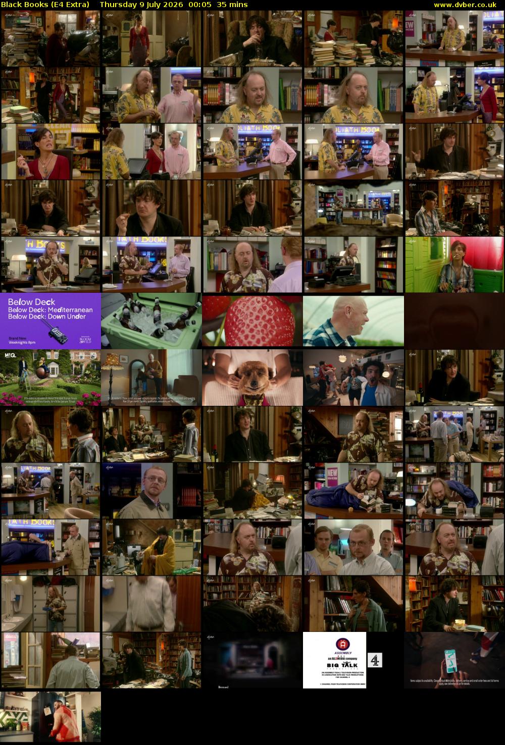 Black Books (E4 Extra) Thursday 9 July 2026 00:05 - 00:40