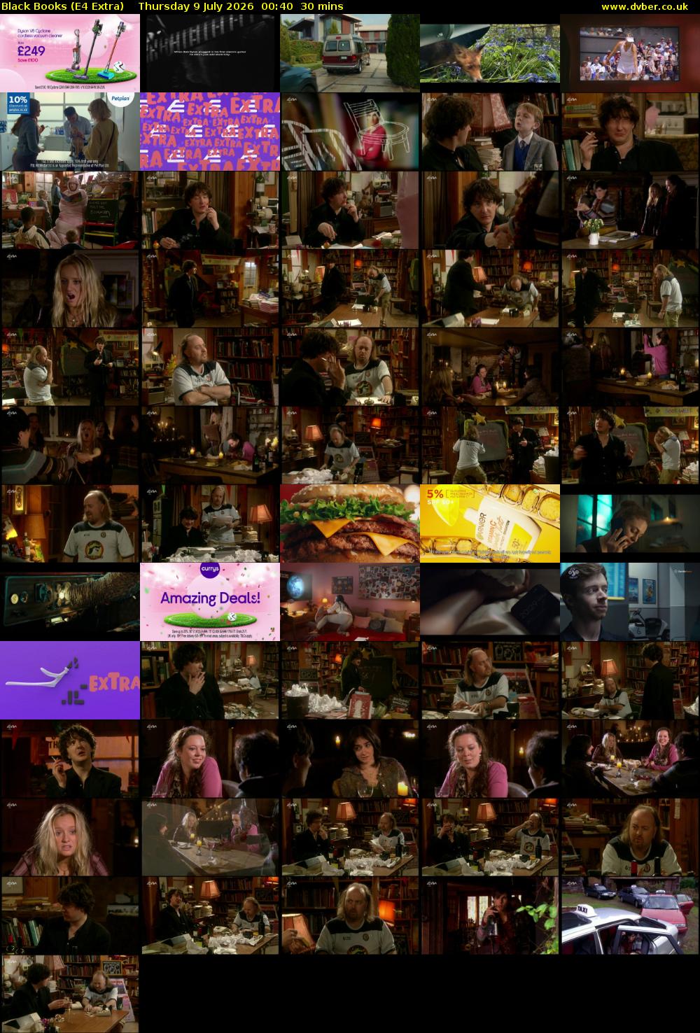 Black Books (E4 Extra) Thursday 9 July 2026 00:40 - 01:10