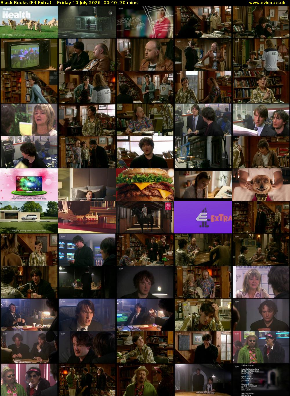 Black Books (E4 Extra) Friday 10 July 2026 00:40 - 01:10