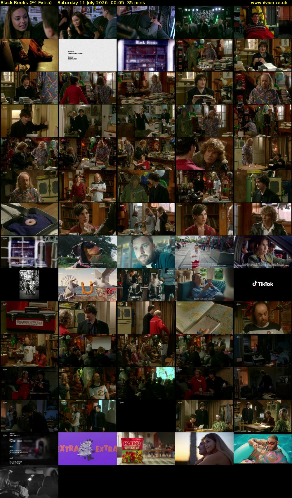 Black Books (E4 Extra) Saturday 11 July 2026 00:05 - 00:40