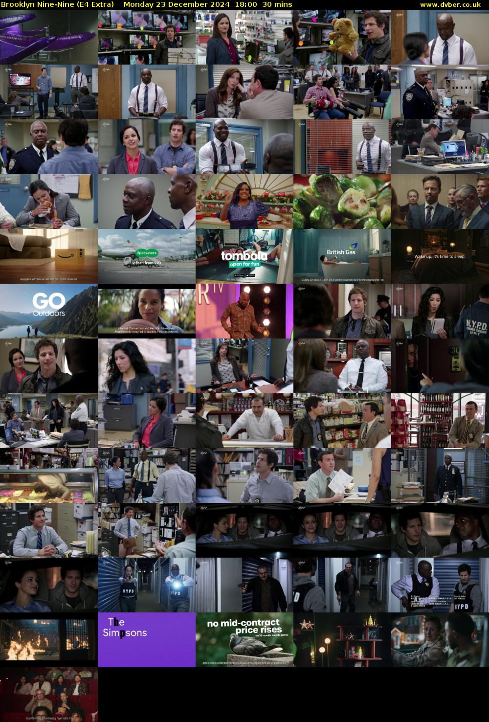 Brooklyn Nine-Nine (E4 Extra) Monday 23 December 2024 18:00 - 18:30