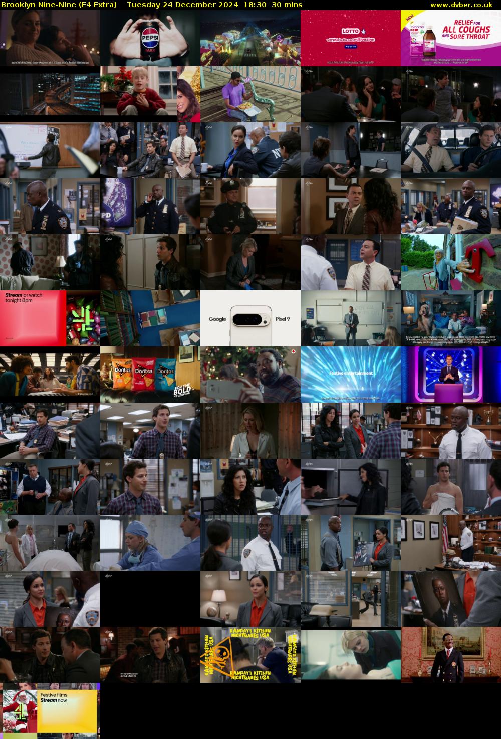 Brooklyn Nine-Nine (E4 Extra) Tuesday 24 December 2024 18:30 - 19:00