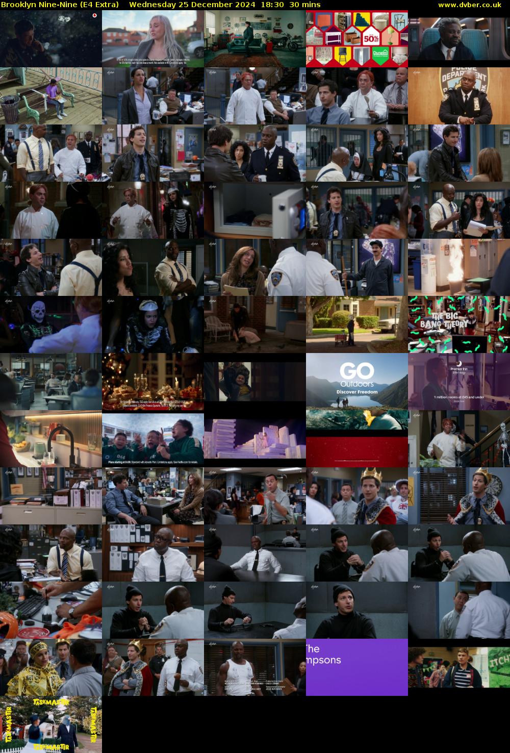 Brooklyn Nine-Nine (E4 Extra) Wednesday 25 December 2024 18:30 - 19:00
