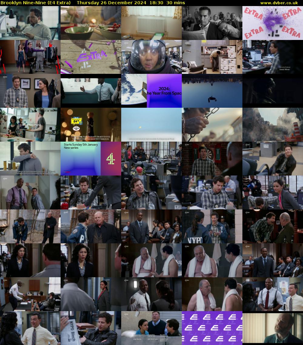 Brooklyn Nine-Nine (E4 Extra) Thursday 26 December 2024 18:30 - 19:00