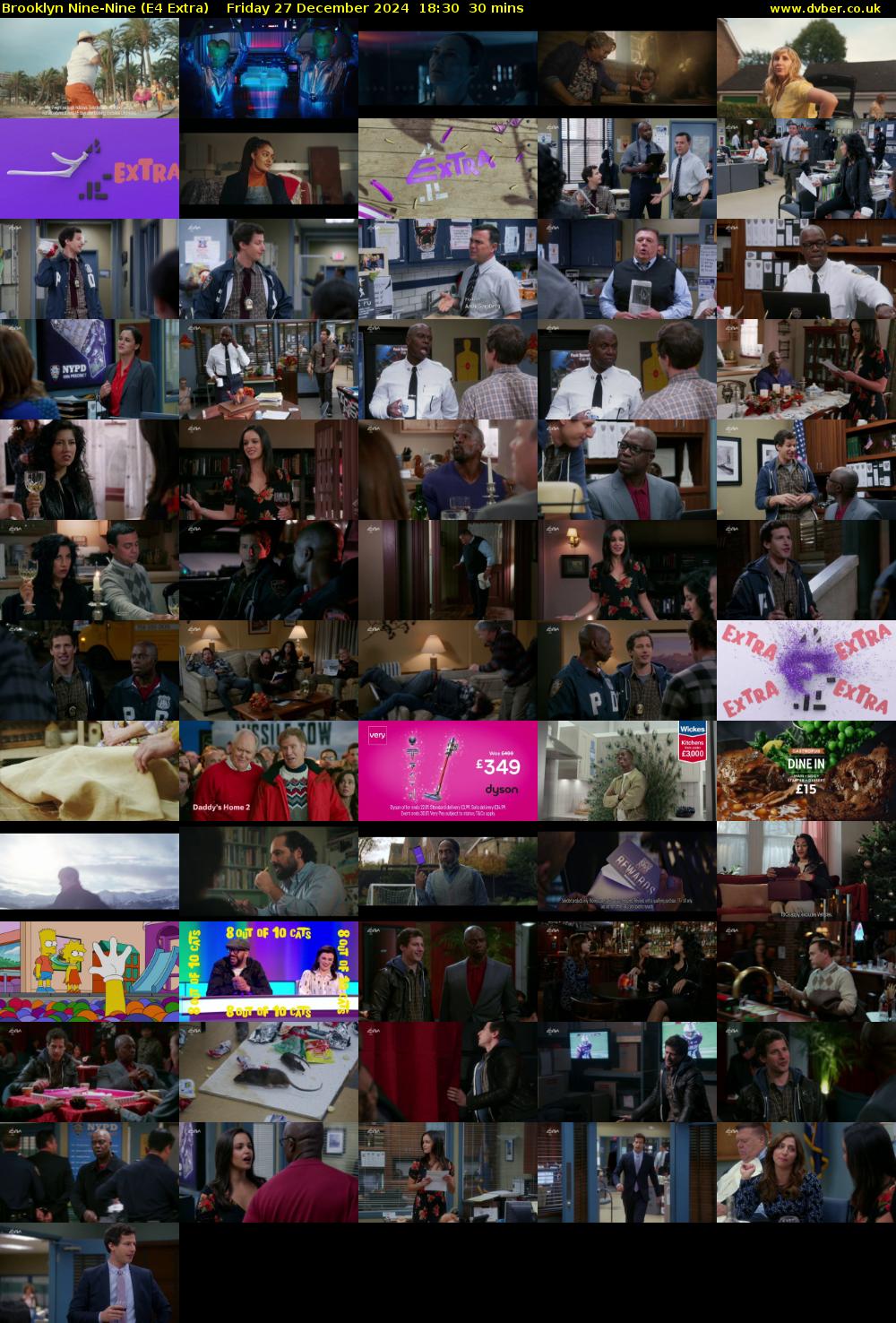 Brooklyn Nine-Nine (E4 Extra) Friday 27 December 2024 18:30 - 19:00