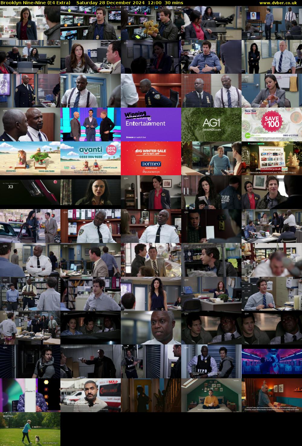 Brooklyn Nine-Nine (E4 Extra) Saturday 28 December 2024 12:00 - 12:30