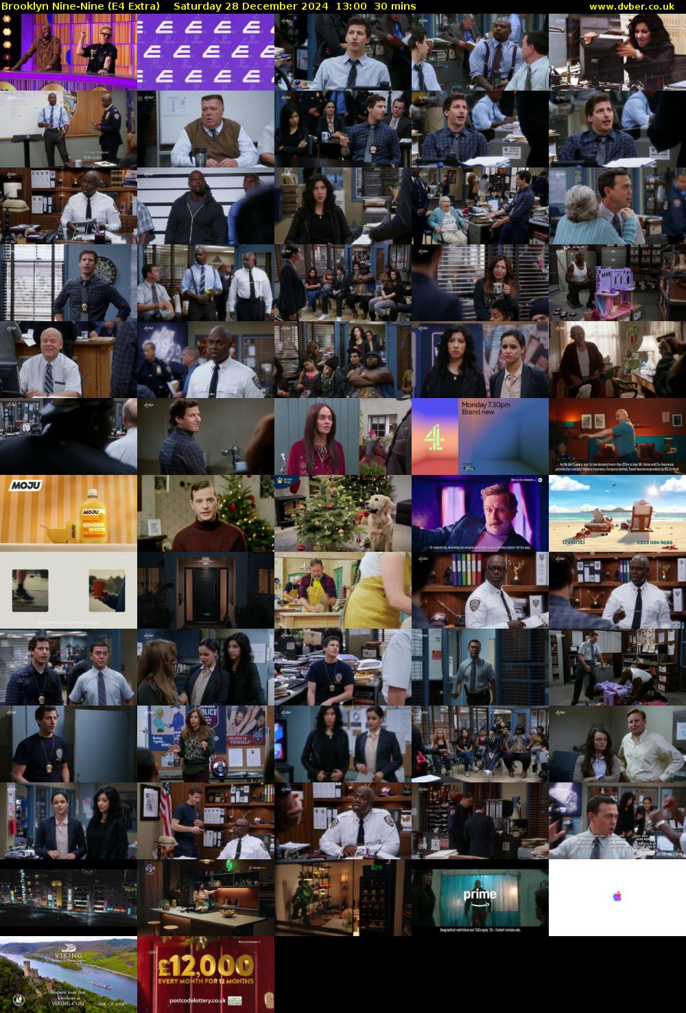 Brooklyn Nine-Nine (E4 Extra) Saturday 28 December 2024 13:00 - 13:30