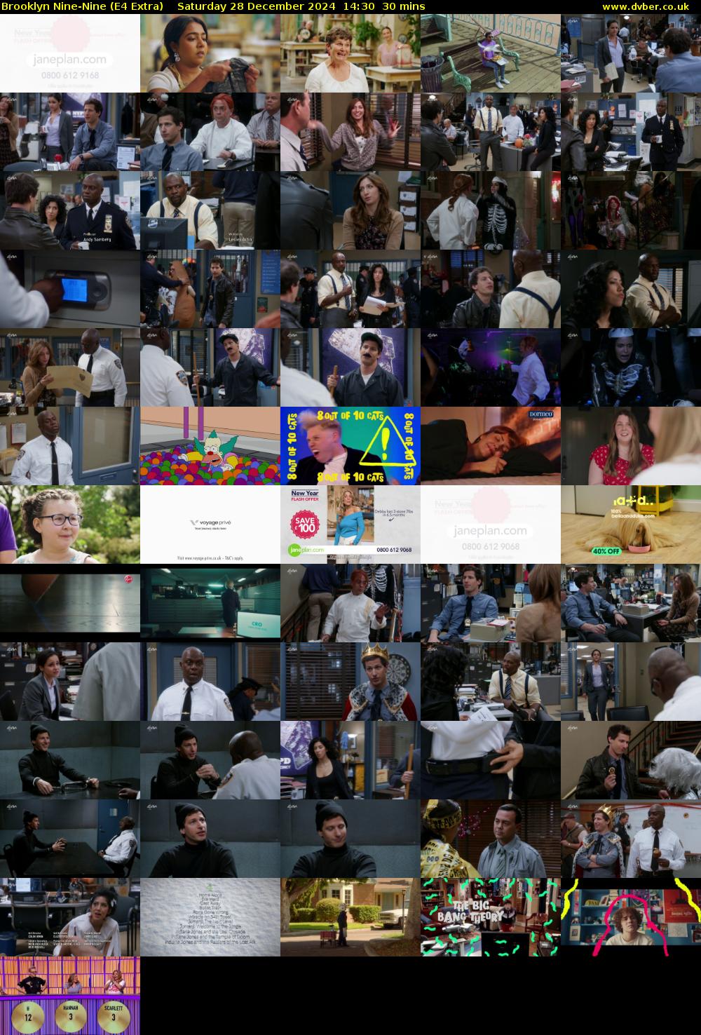 Brooklyn Nine-Nine (E4 Extra) Saturday 28 December 2024 14:30 - 15:00