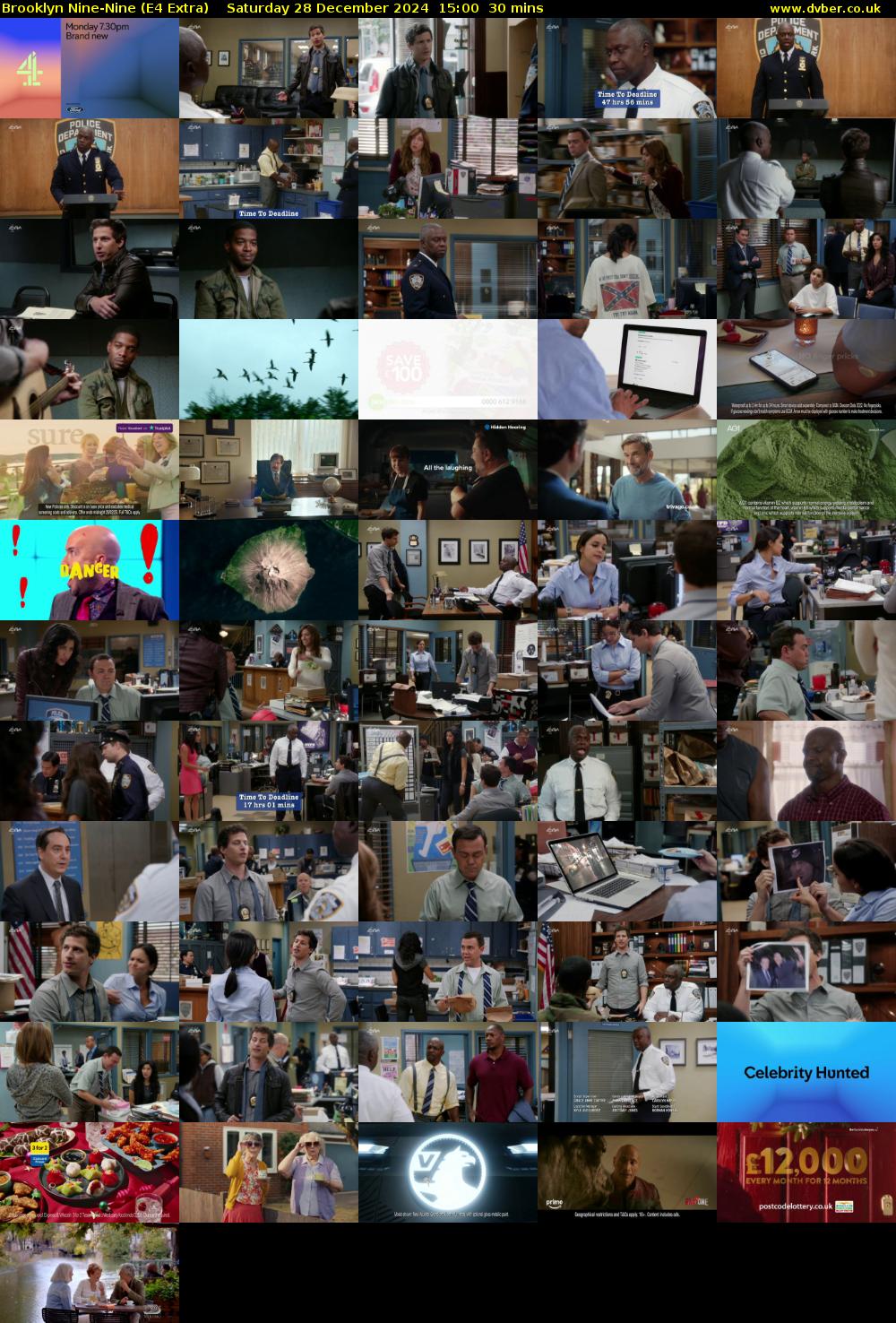 Brooklyn Nine-Nine (E4 Extra) Saturday 28 December 2024 15:00 - 15:30