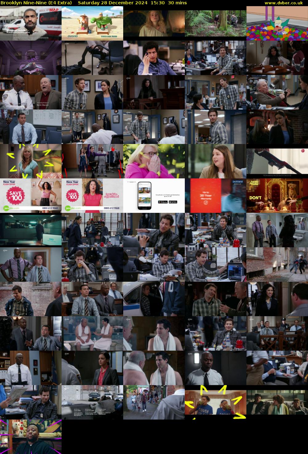 Brooklyn Nine-Nine (E4 Extra) Saturday 28 December 2024 15:30 - 16:00