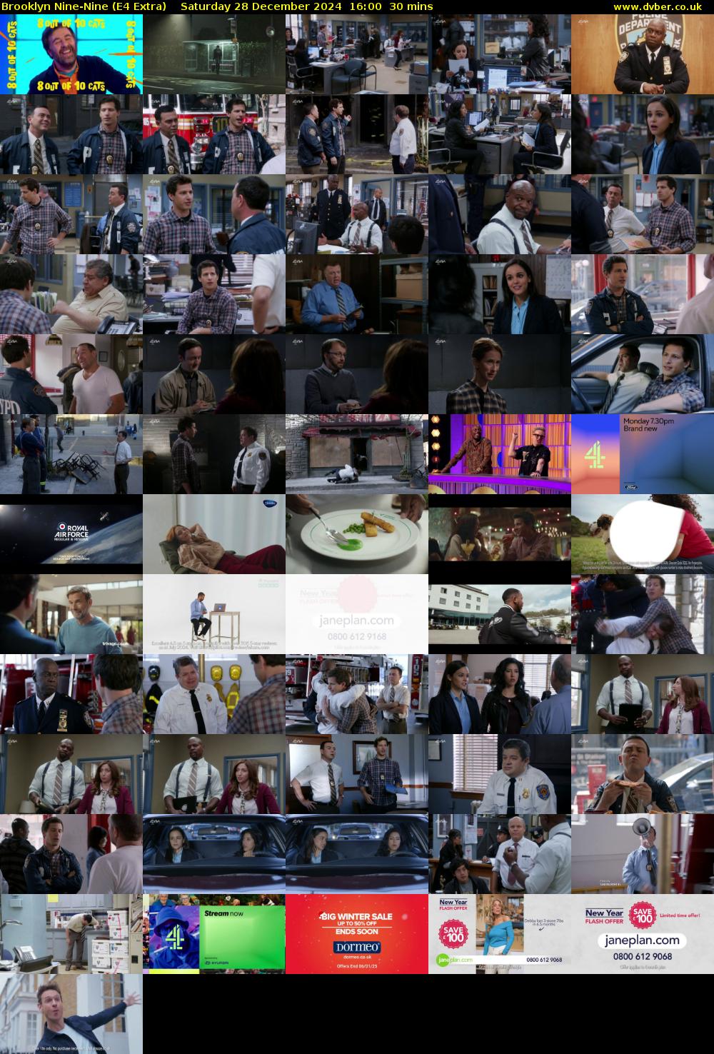 Brooklyn Nine-Nine (E4 Extra) Saturday 28 December 2024 16:00 - 16:30