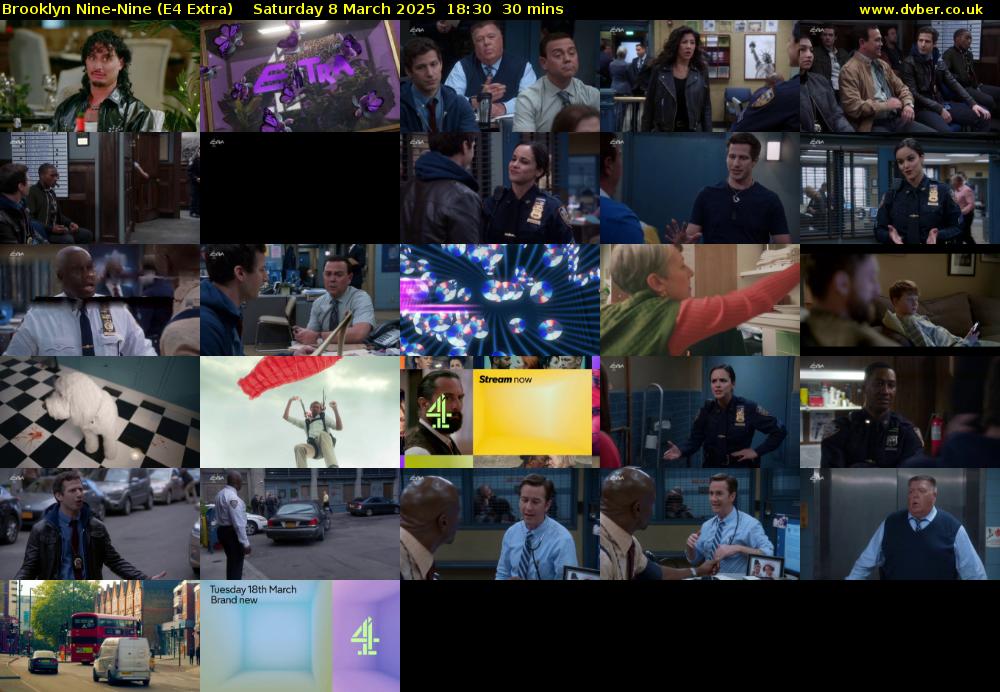 Brooklyn Nine-Nine (E4 Extra) Saturday 8 March 2025 18:30 - 19:00