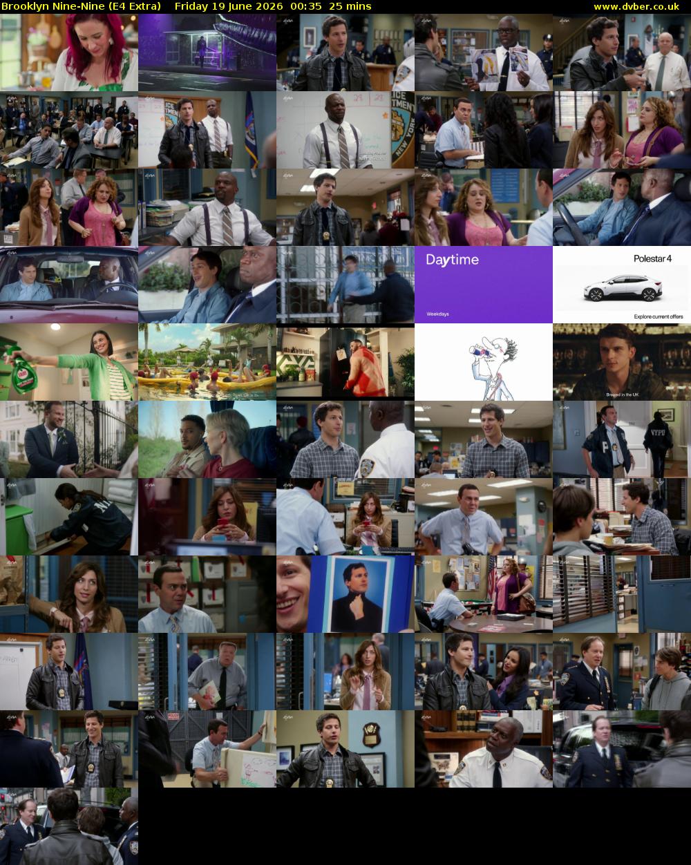 Brooklyn Nine-Nine (E4 Extra) Friday 19 June 2026 00:35 - 01:00