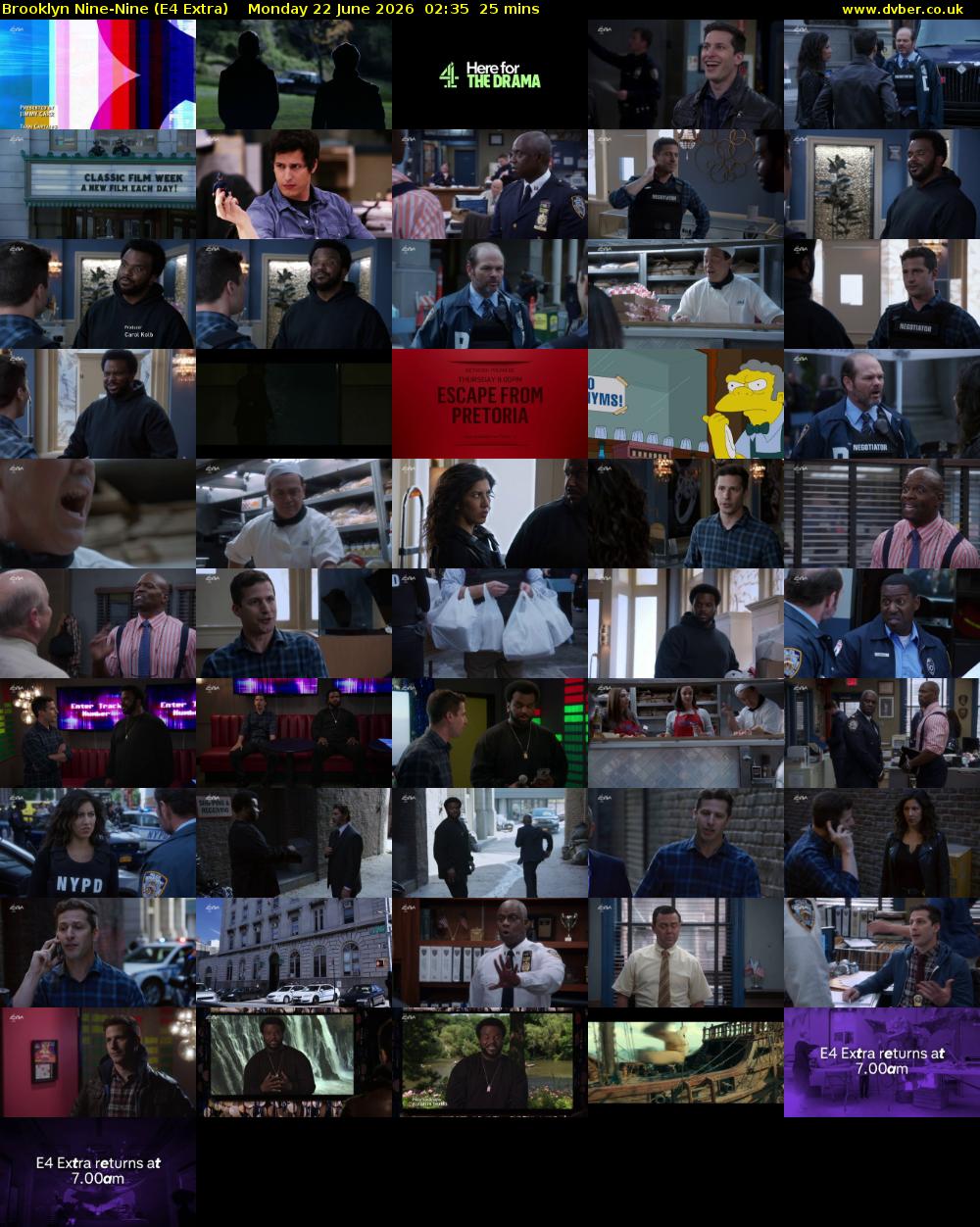 Brooklyn Nine-Nine (E4 Extra) Monday 22 June 2026 02:35 - 03:00
