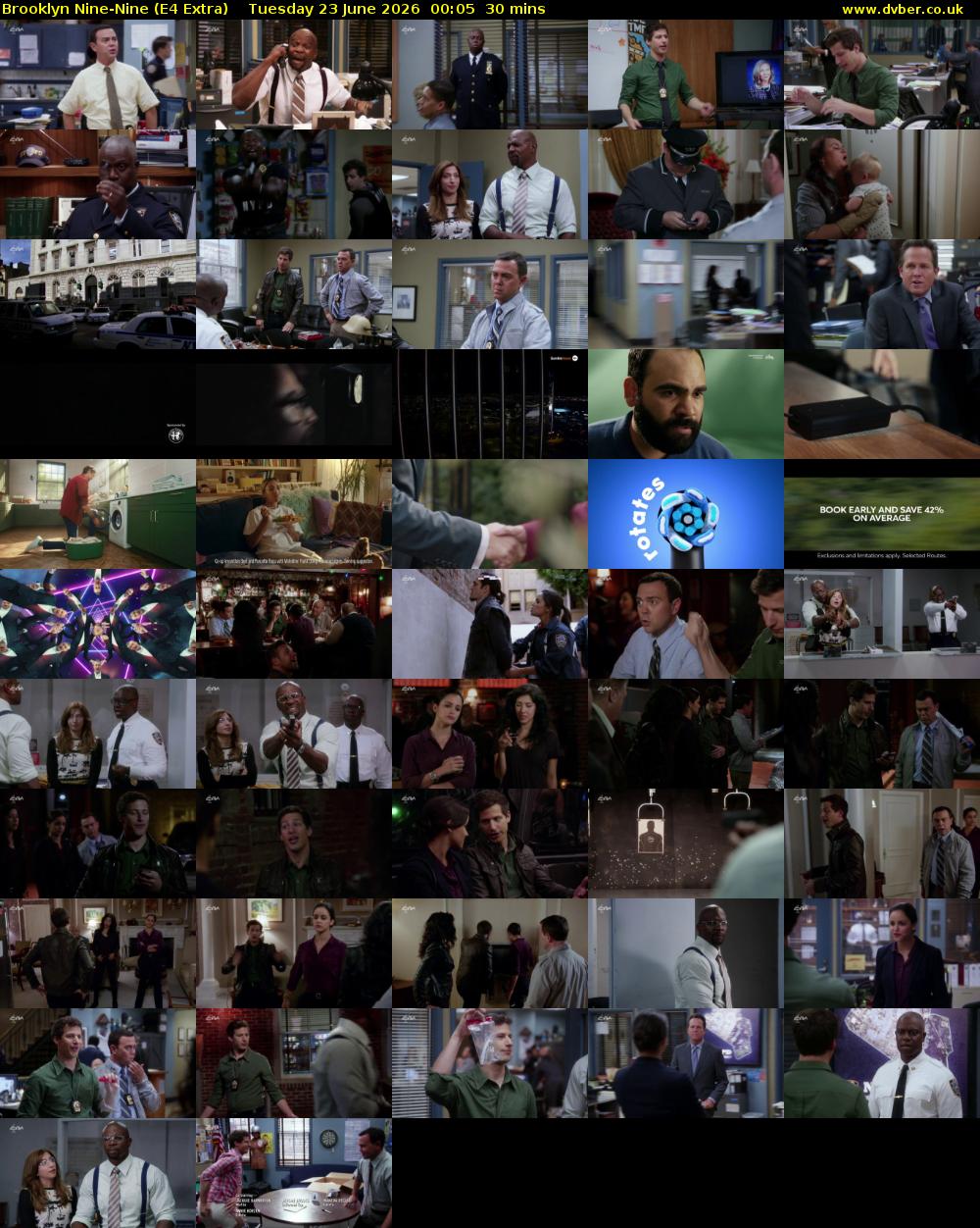 Brooklyn Nine-Nine (E4 Extra) Tuesday 23 June 2026 00:05 - 00:35