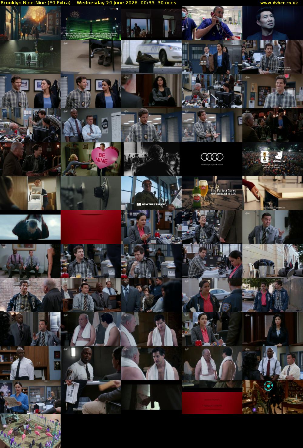 Brooklyn Nine-Nine (E4 Extra) Wednesday 24 June 2026 00:35 - 01:05