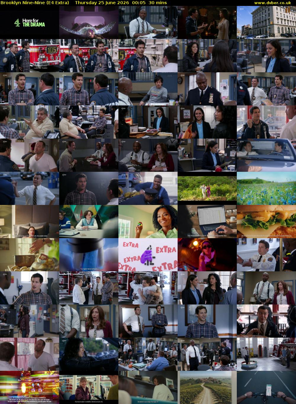 Brooklyn Nine-Nine (E4 Extra) Thursday 25 June 2026 00:05 - 00:35